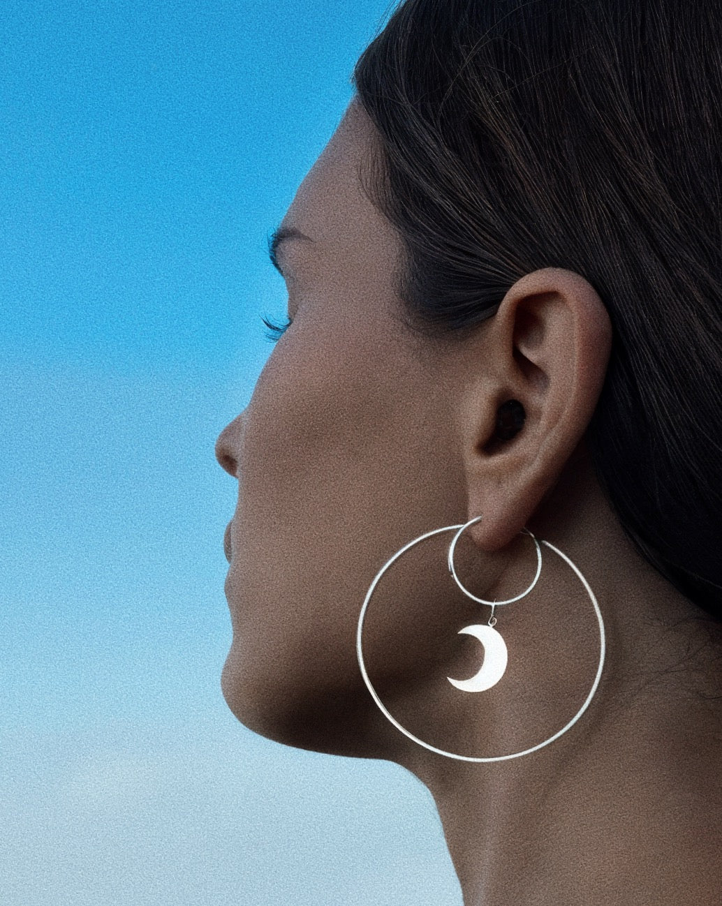 Congo earrings small in silver