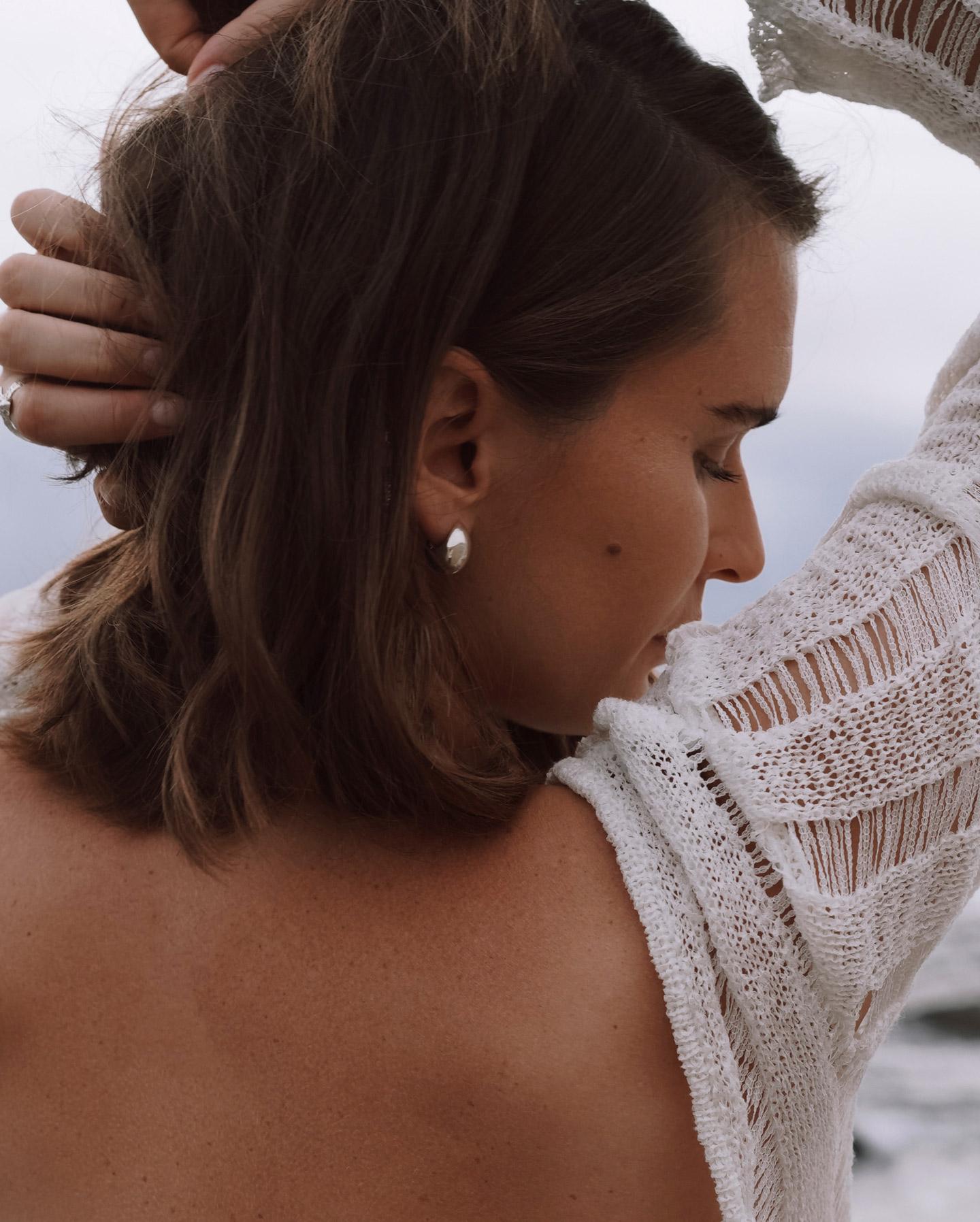 Drops earrings in silver