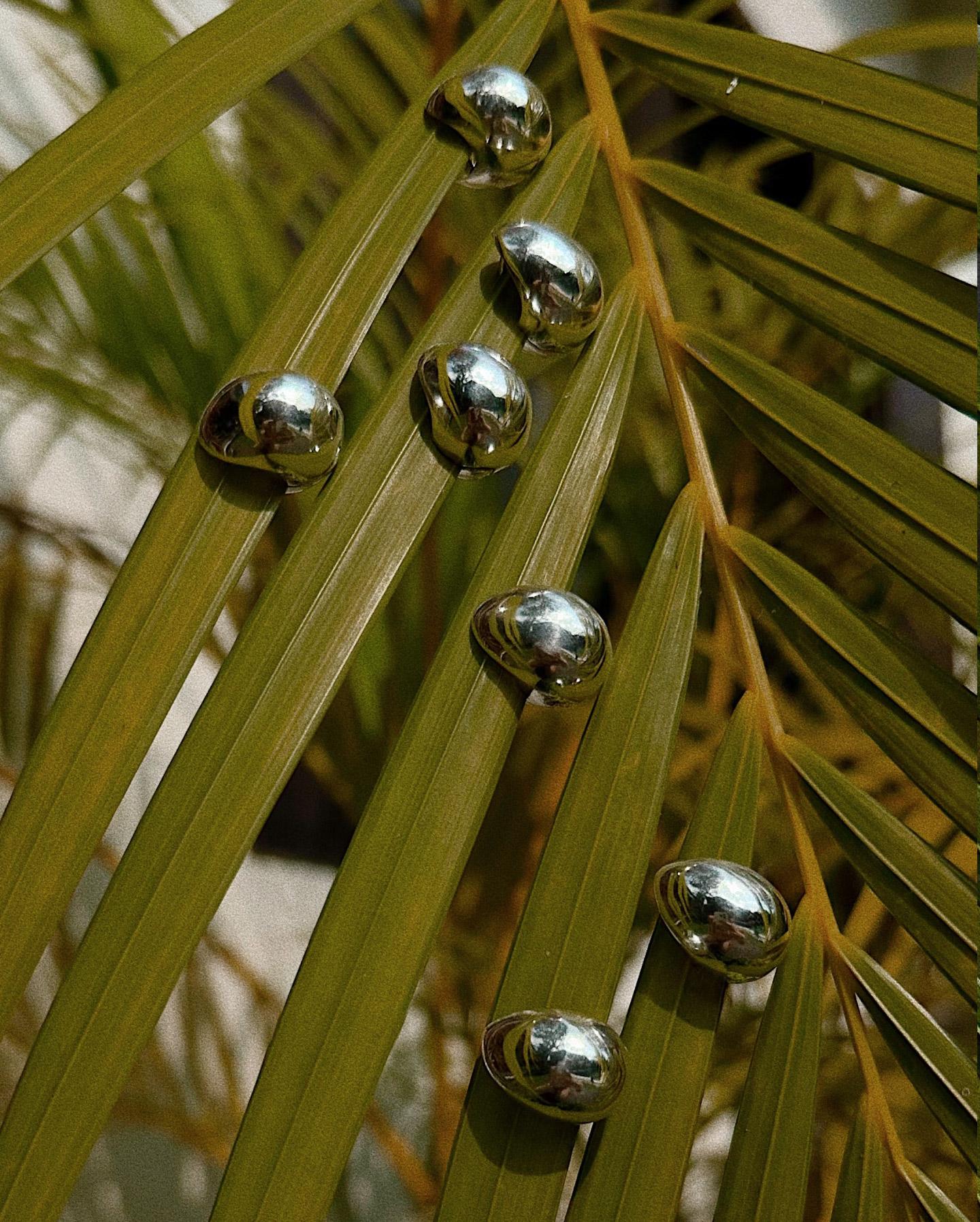 Drops earrings in silver