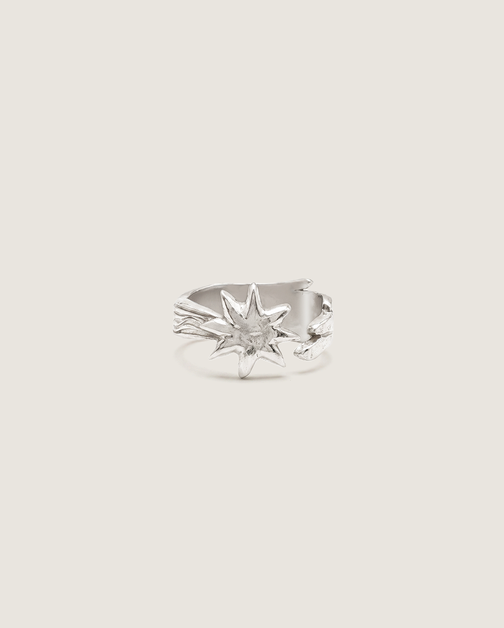 Comet ring in silver