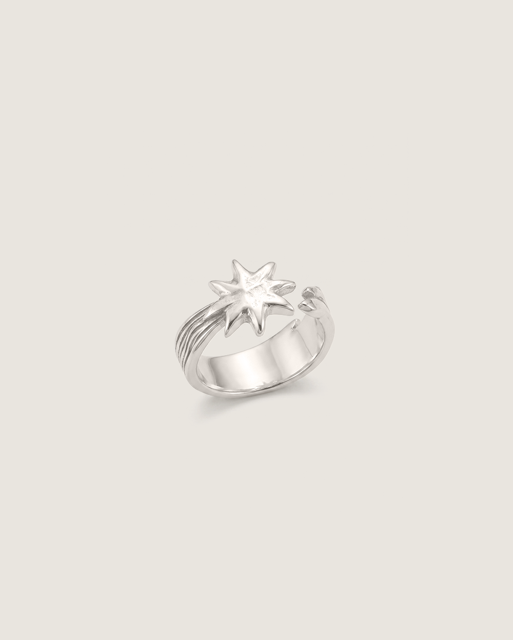 Comet ring in silver
