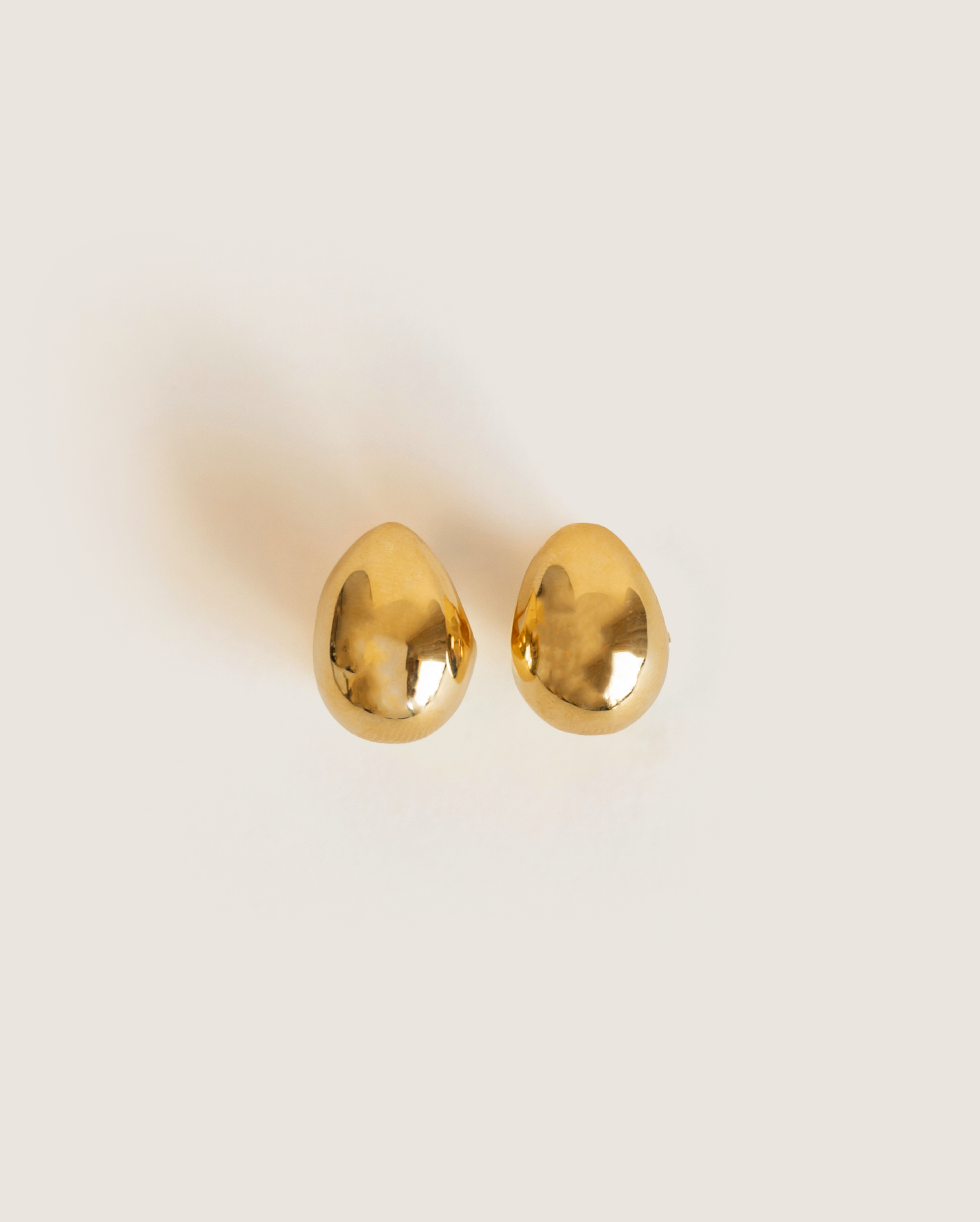 Drops earrings in silver with gold plating