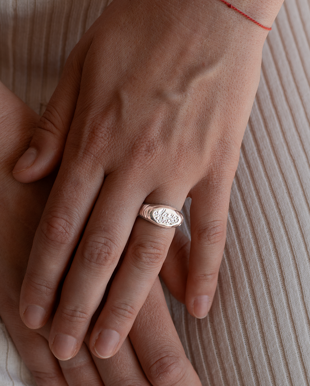 Mama ring in silver
